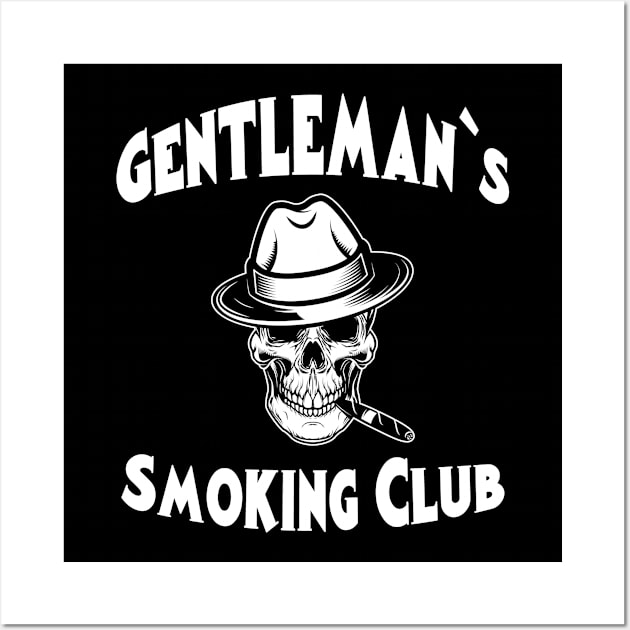 Gentleman`s Smoking Club Wall Art by MissMorty2